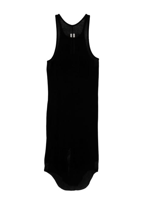basic rib tank top man black RICK OWENS | RU01F2150 RC09